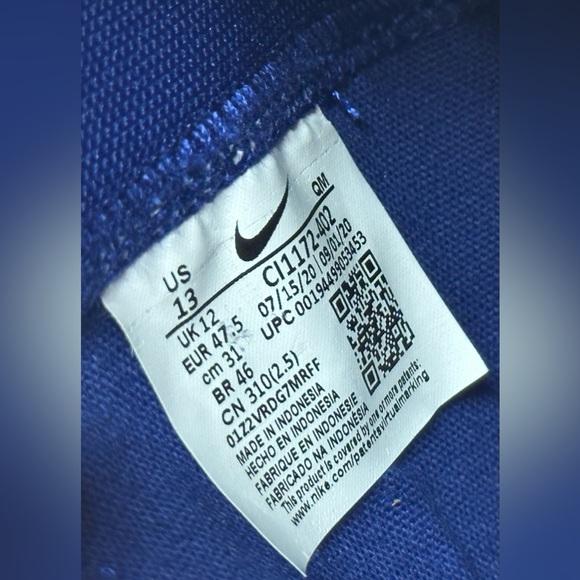 Nike Blazer Mid 77 Suede Deep Royal Blue Men’s Shoe Sneaker Size 13 - Picture 7 of 9